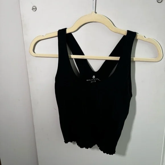 SPIRITUAL GANGSTER Amor Ribbed Crop Tank Sports Bra - XS / S - Picture 2 of 5